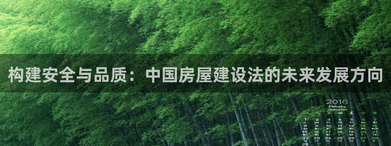 安信12娱乐招商：构建安全与品质：中国房屋建设法的未来发展方向