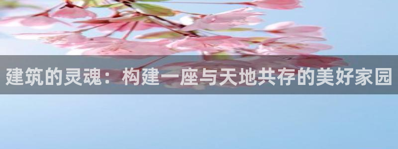 安信12挂机：建筑的灵魂：构建一座与天地共存的美好家园