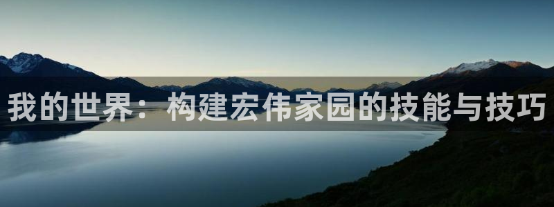 安信可 esp-12：我的世界：构建宏伟家园的技能与技巧