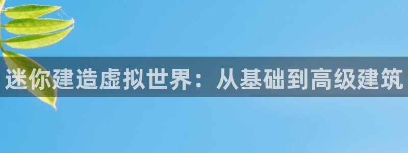 安信12是正轨网站吗：迷你建造虚拟世界：从基础到高级建筑