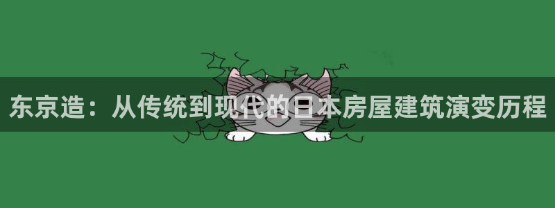 安信12级大众：东京造：从传统到现代的日本房屋建筑演变历程