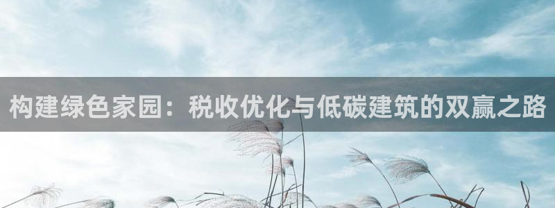 安信esp12k：构建绿色家园：税收优化与低碳建筑的双赢之路