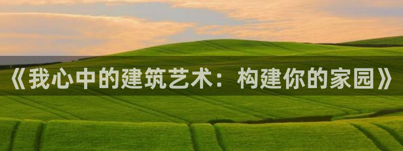 安信12包赔：《我心中的建筑艺术：构建你的家园》