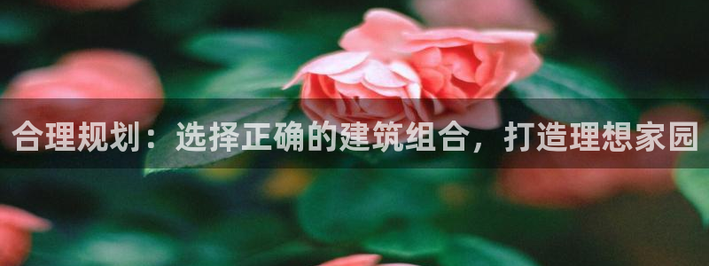 安信12娱乐平台：合理规划：选择正确的建筑组合，打造理想家园